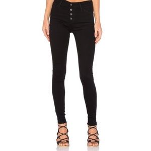 AG The Farrah Skinny Button Up - Black